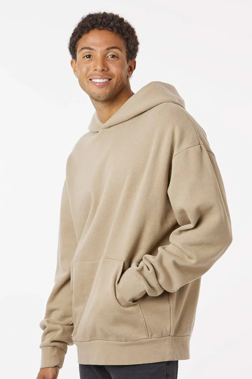 Independent Trading Company Mens Avenue Hooded Sweatshirt Hoodie w/ Pouch Pocket - Sandstone Brown