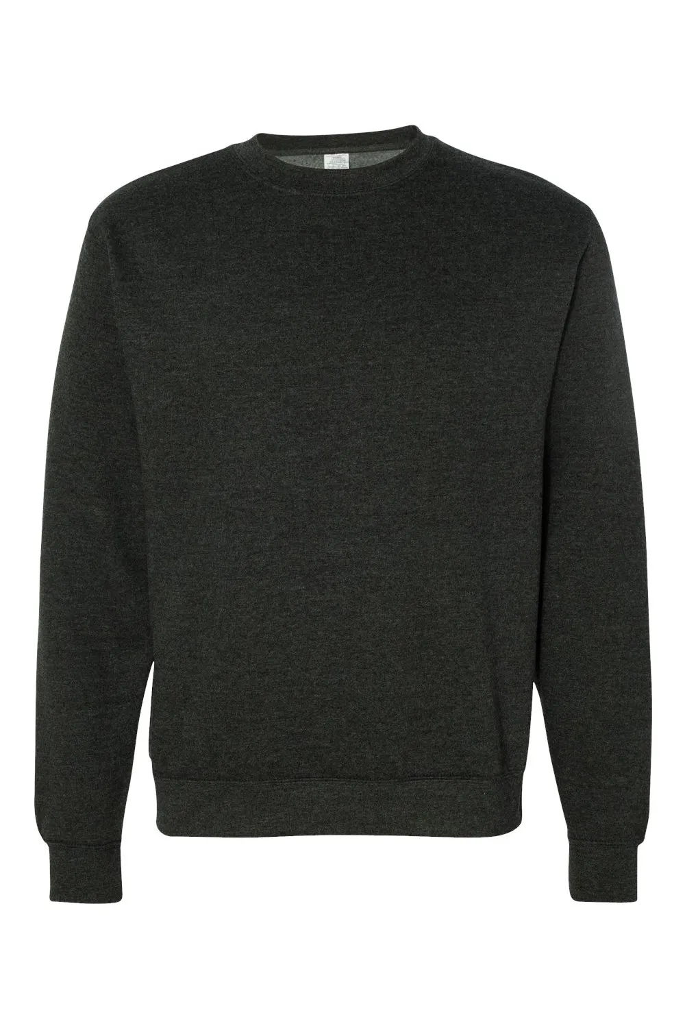 Independent Trading Company Mens Crewneck Sweatshirt - Heather Charcoal Grey