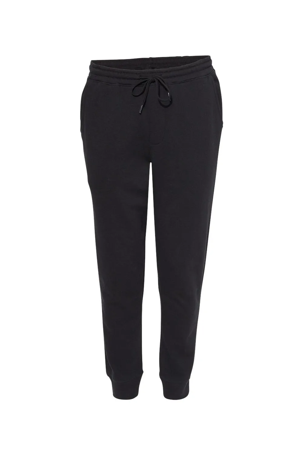 Independent Trading Company Mens Fleece Sweatpants w/ Pockets - Black