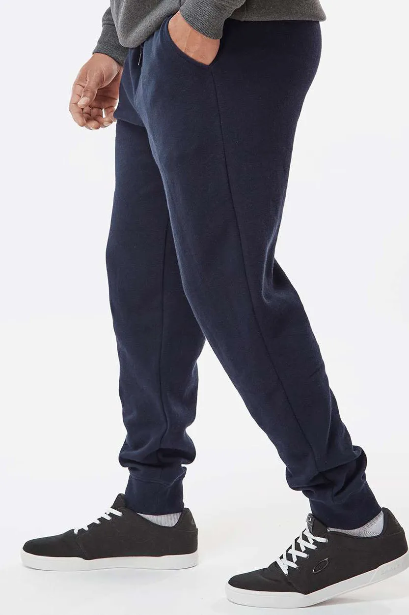 Independent Trading Company Mens Fleece Sweatpants w/ Pockets - Classic Navy Blue