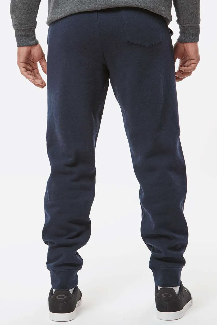 Independent Trading Company Mens Fleece Sweatpants w/ Pockets - Classic Navy Blue