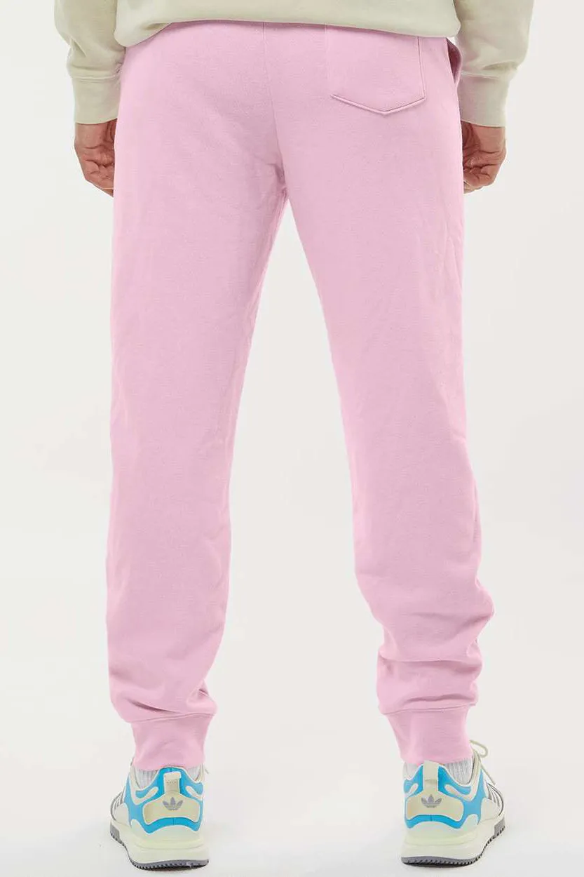 Independent Trading Company Mens Fleece Sweatpants w/ Pockets - Light Pink - Closeout