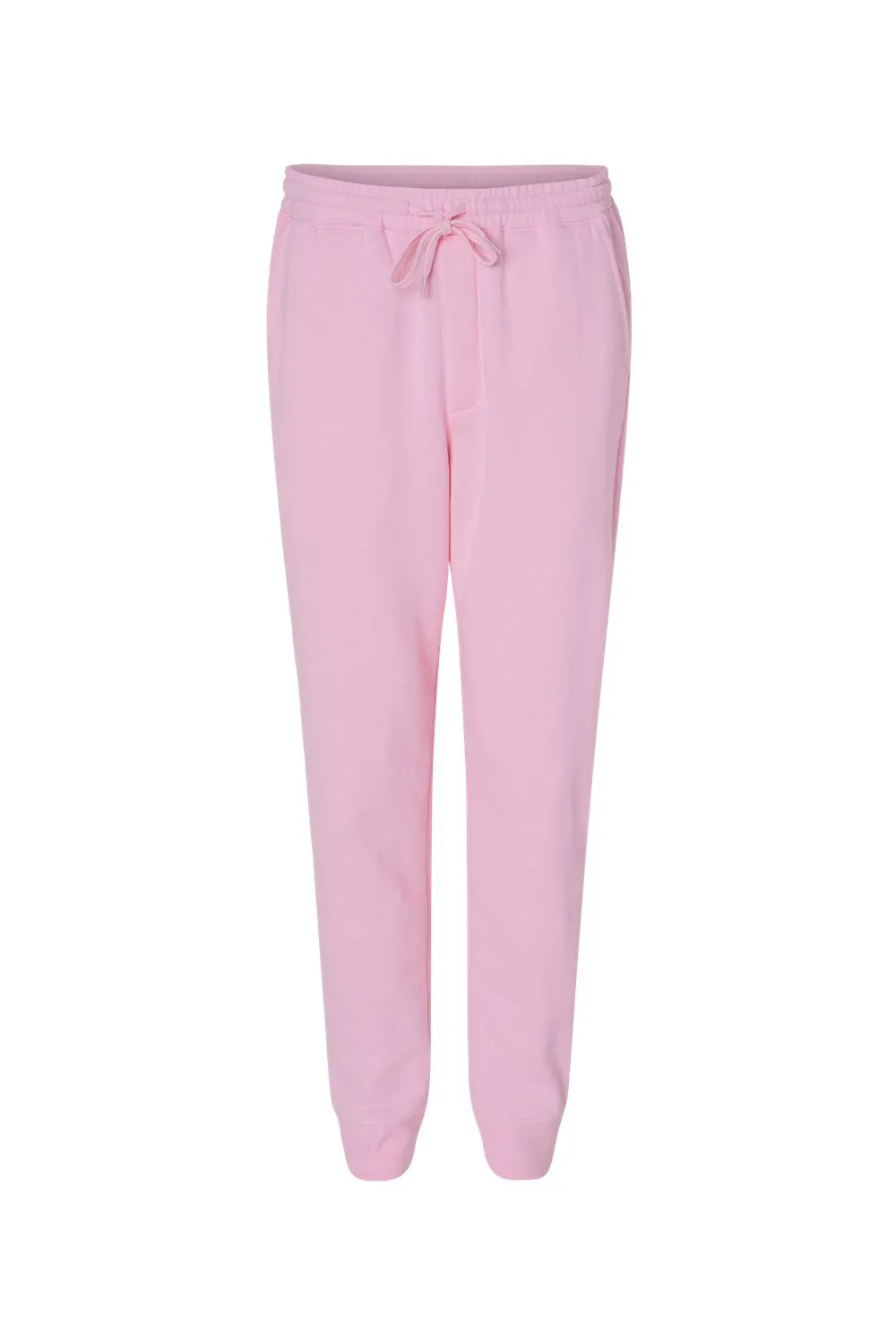 Independent Trading Company Mens Fleece Sweatpants w/ Pockets - Light Pink - Closeout
