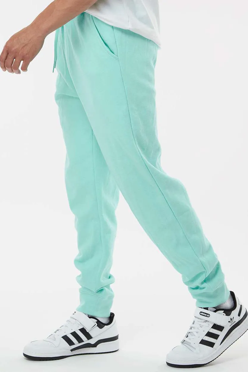 Independent Trading Company Mens Fleece Sweatpants w/ Pockets - Mint Green