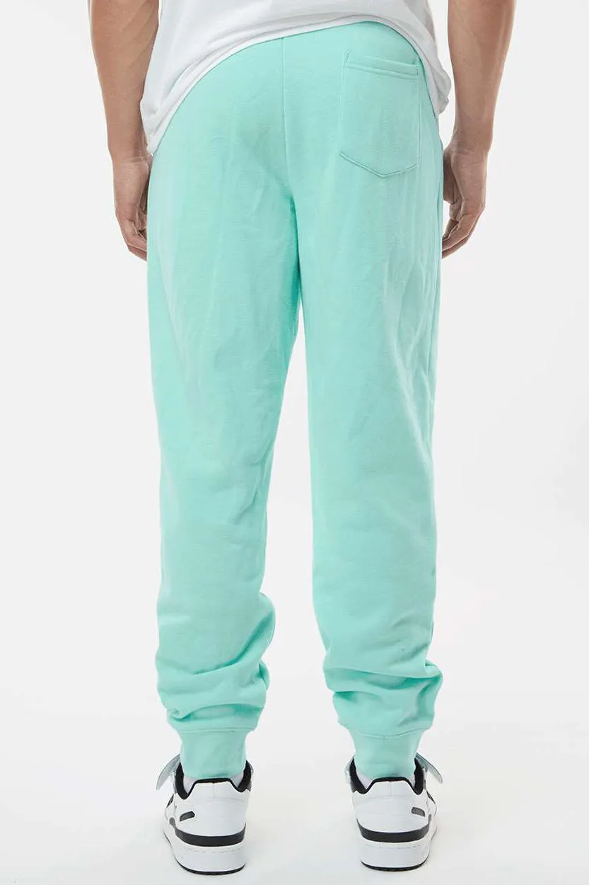 Independent Trading Company Mens Fleece Sweatpants w/ Pockets - Mint Green
