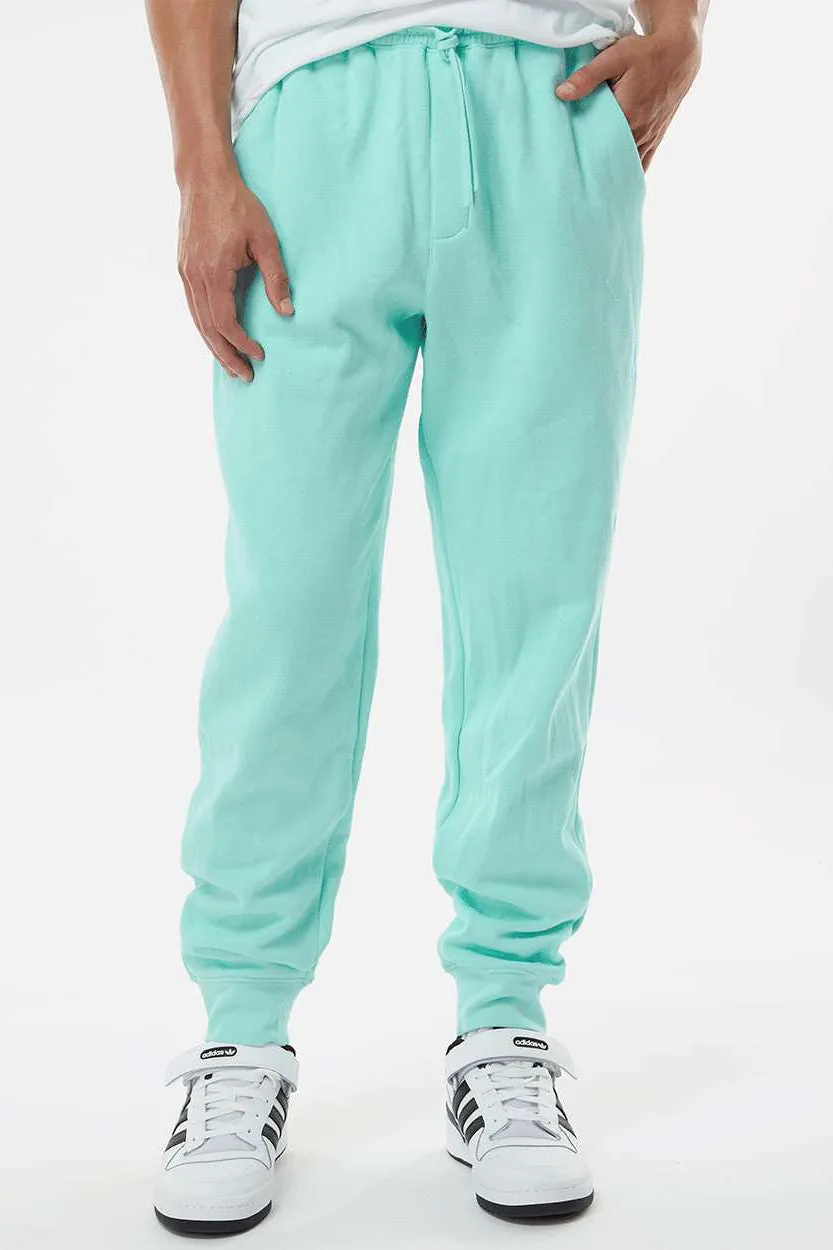 Independent Trading Company Mens Fleece Sweatpants w/ Pockets - Mint Green