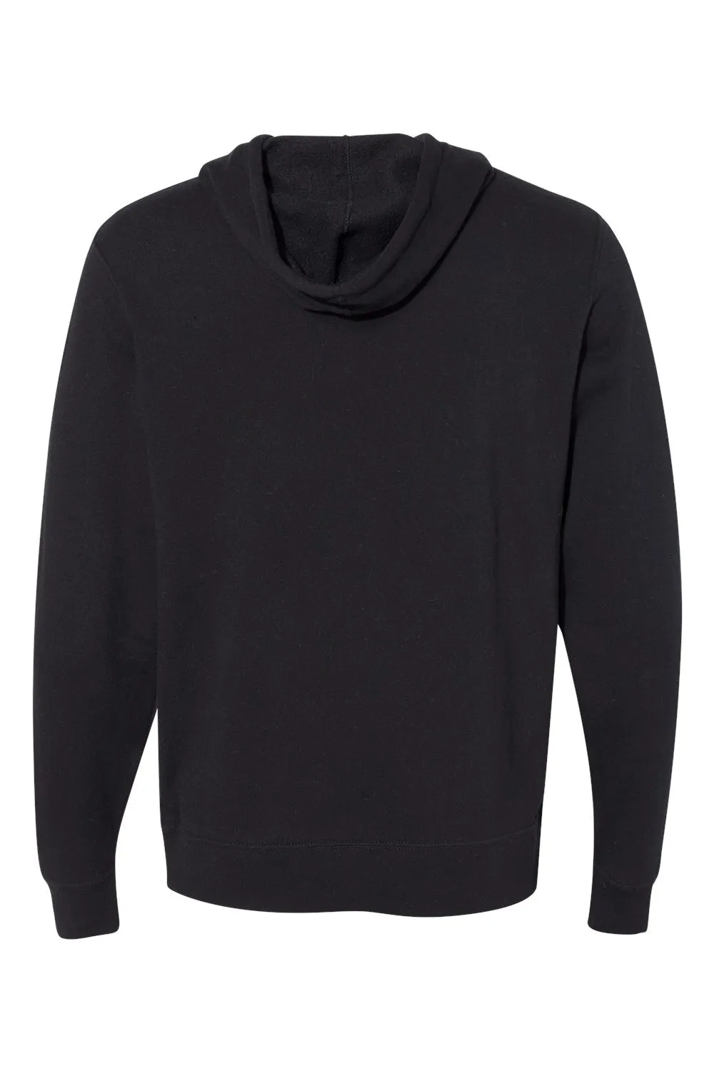 Independent Trading Company Mens Hooded Sweatshirt Hoodie w/ Pouch Pocket - Black