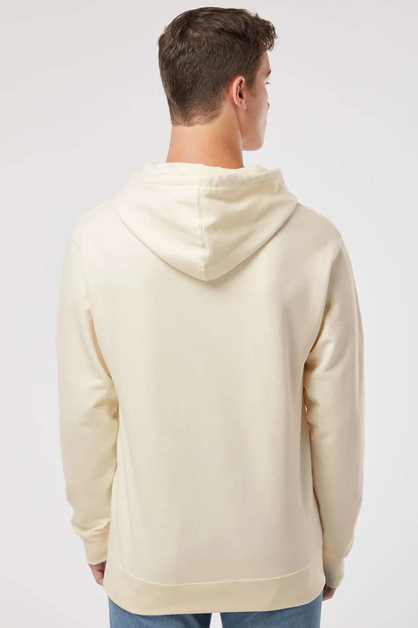 Independent Trading Company Mens Hooded Sweatshirt Hoodie w/ Pouch Pocket - Bone