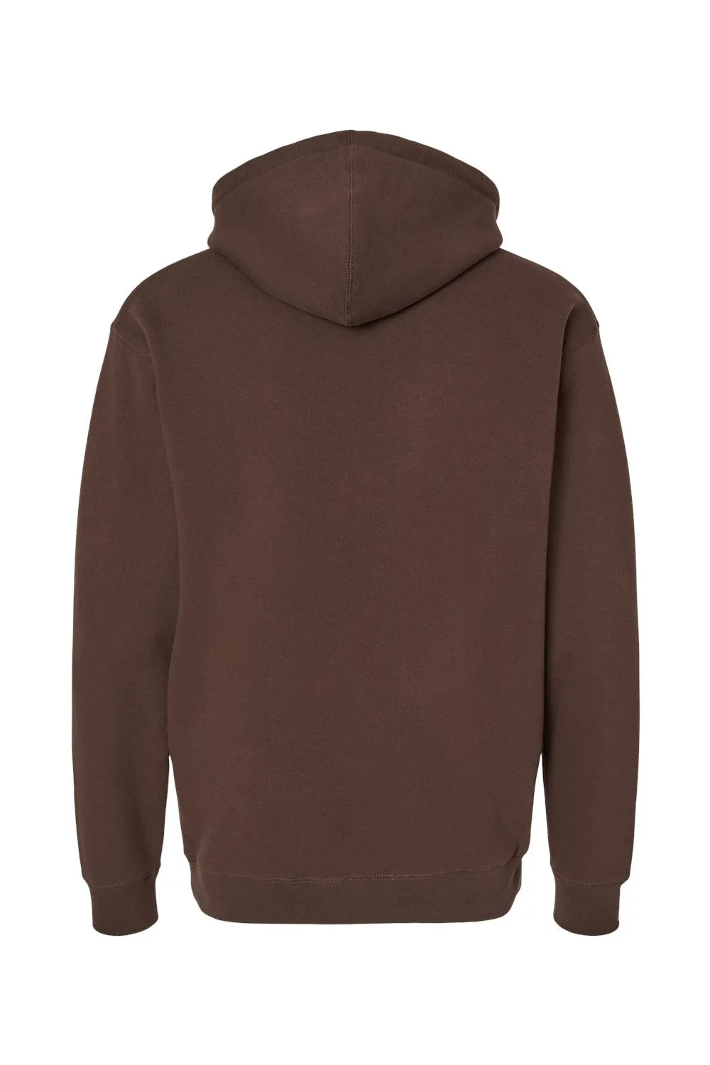 Independent Trading Company Mens Hooded Sweatshirt Hoodie w/ Pouch Pocket - Brown