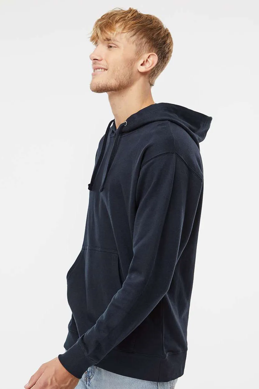 Independent Trading Company Mens Hooded Sweatshirt Hoodie w/ Pouch Pocket - Classic Navy Blue