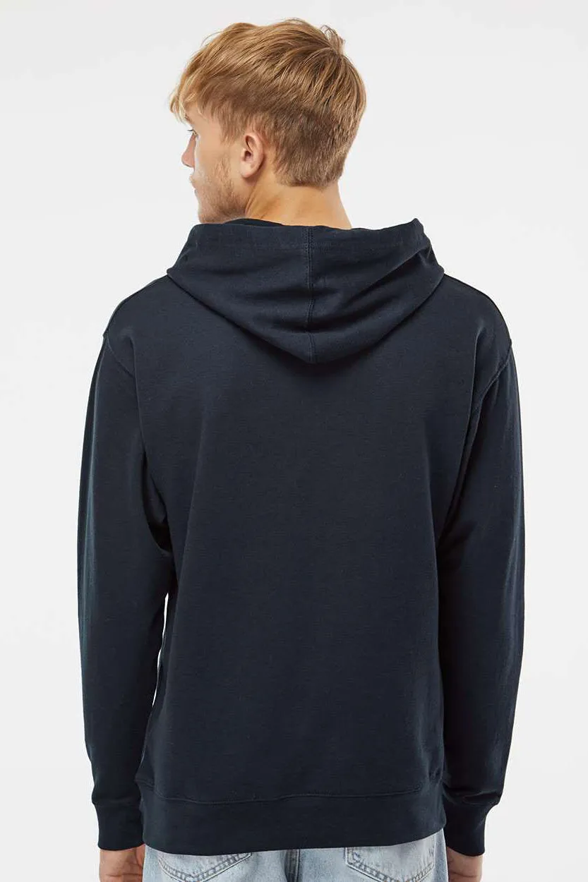 Independent Trading Company Mens Hooded Sweatshirt Hoodie w/ Pouch Pocket - Classic Navy Blue