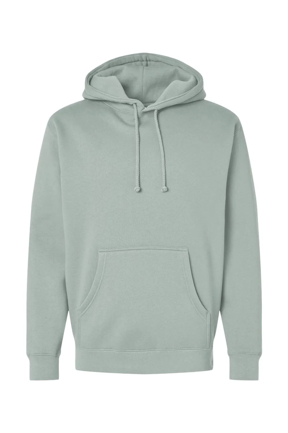 Independent Trading Company Mens Hooded Sweatshirt Hoodie w/ Pouch Pocket - Dusty Sage Green