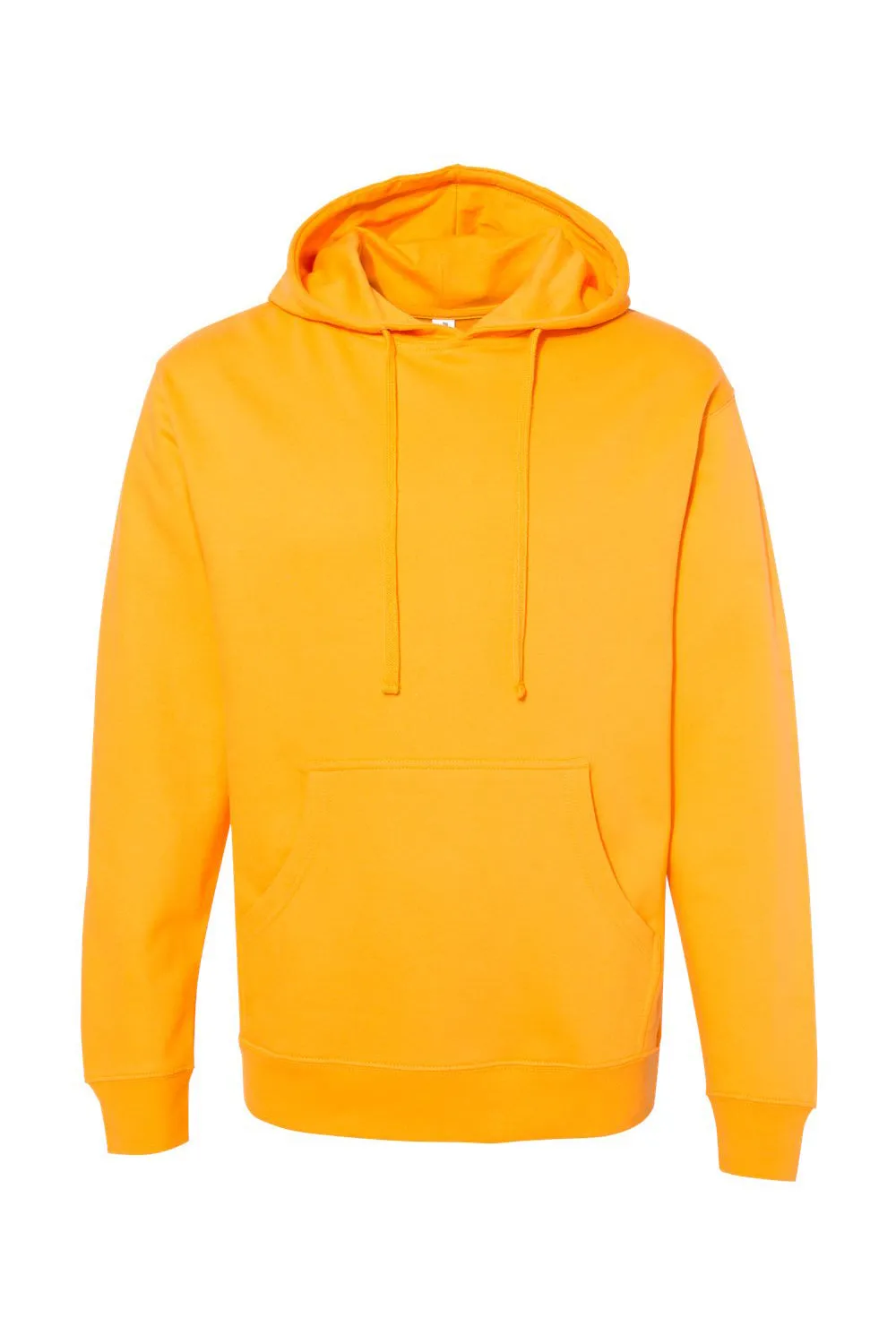 Independent Trading Company Mens Hooded Sweatshirt Hoodie w/ Pouch Pocket - Gold