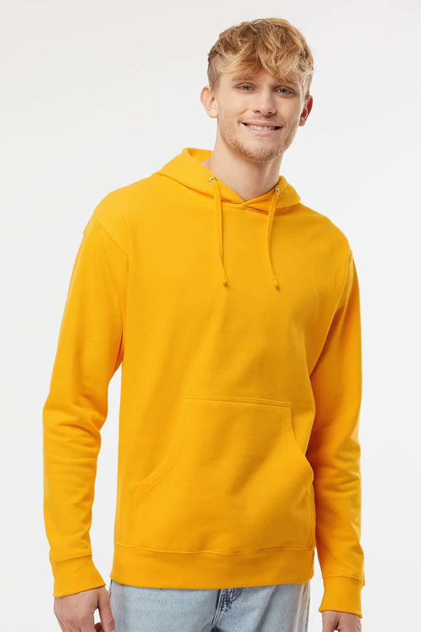 Independent Trading Company Mens Hooded Sweatshirt Hoodie w/ Pouch Pocket - Gold