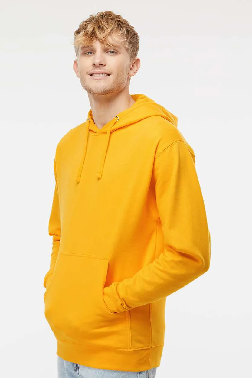 Independent Trading Company Mens Hooded Sweatshirt Hoodie w/ Pouch Pocket - Gold