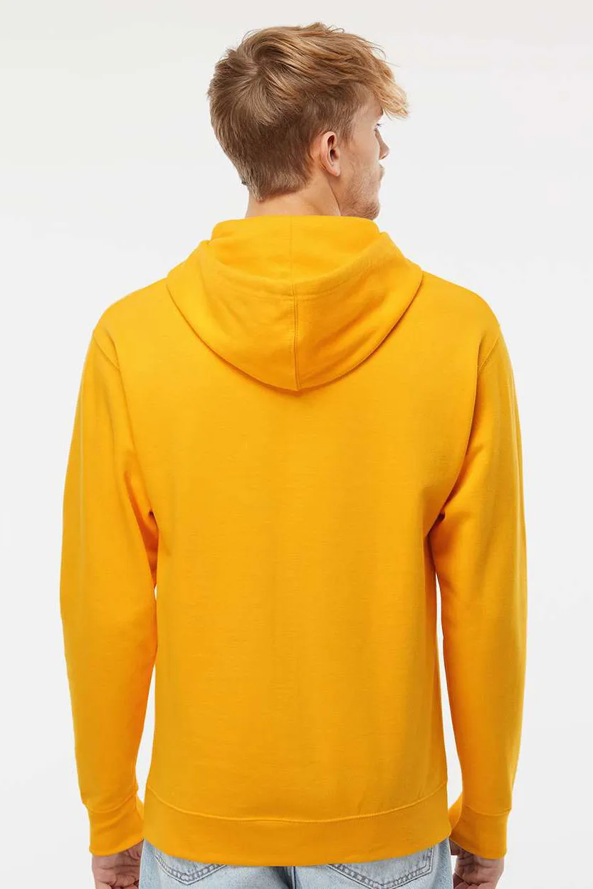 Independent Trading Company Mens Hooded Sweatshirt Hoodie w/ Pouch Pocket - Gold