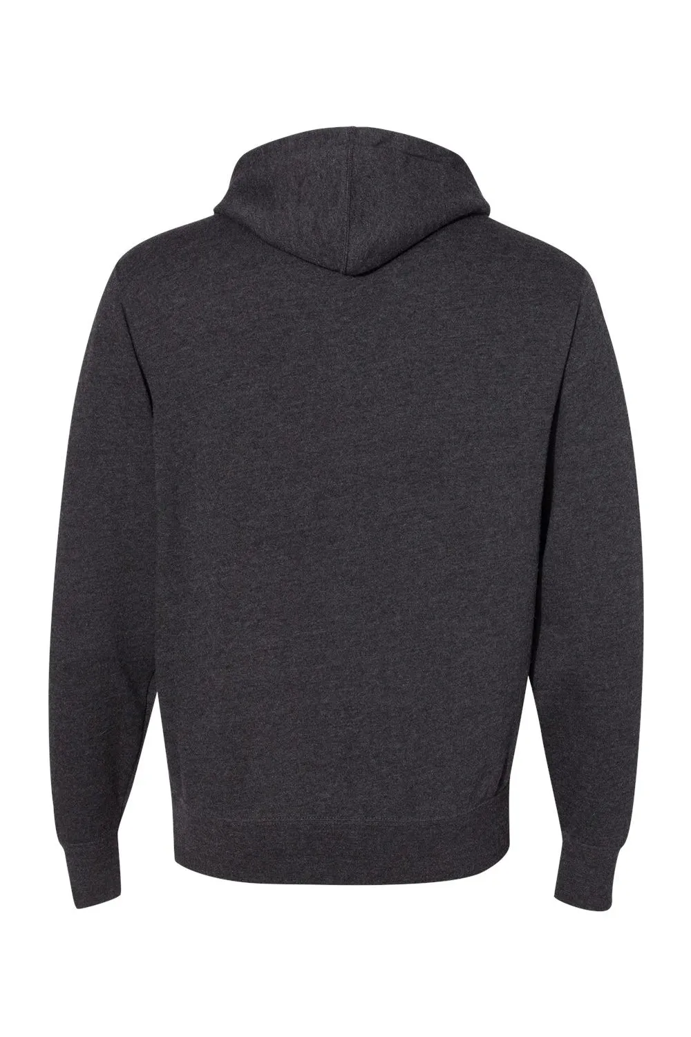 Independent Trading Company Mens Hooded Sweatshirt Hoodie w/ Pouch Pocket - Heather Charcoal Grey