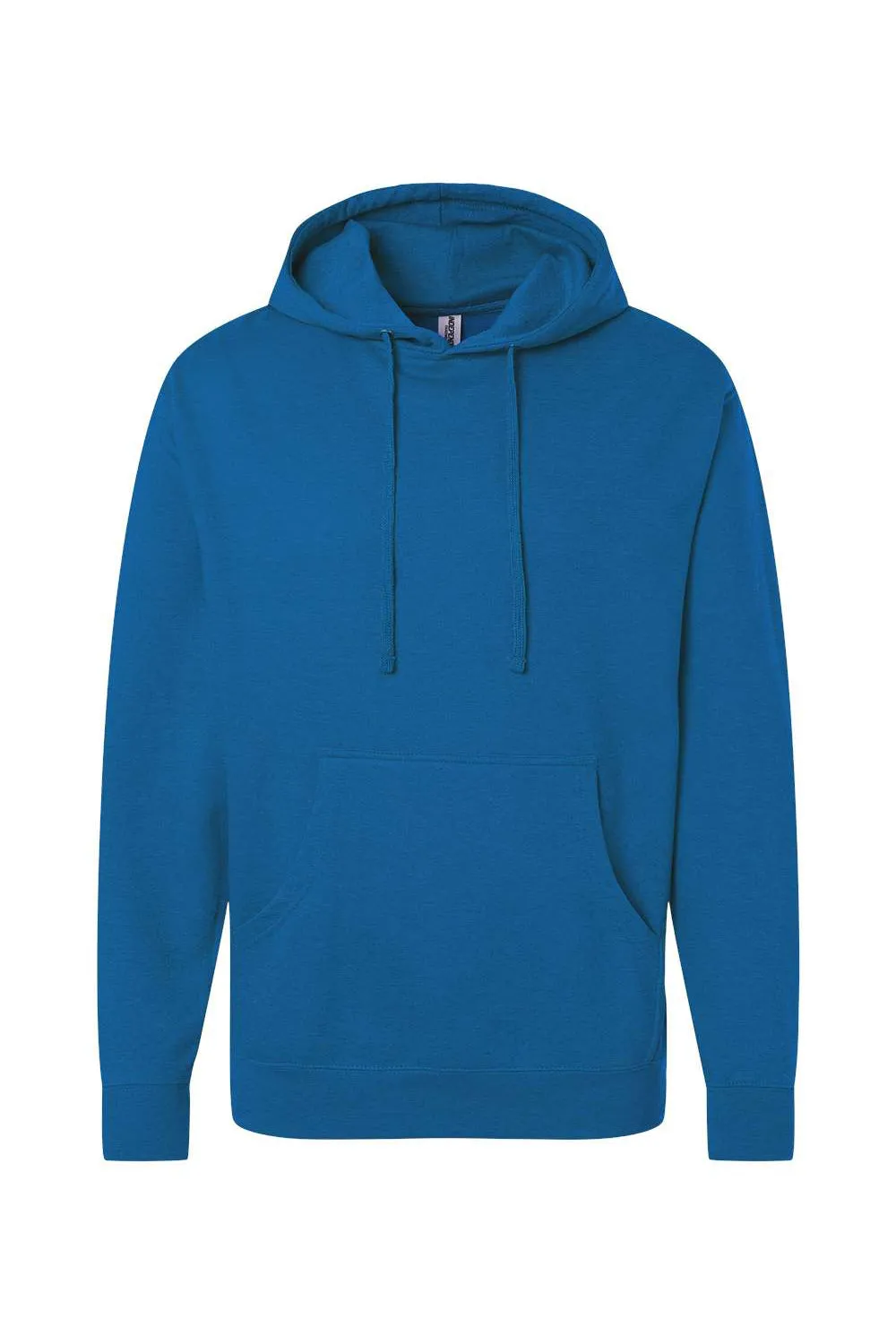 Independent Trading Company Mens Hooded Sweatshirt Hoodie w/ Pouch Pocket - Heather Royal Blue