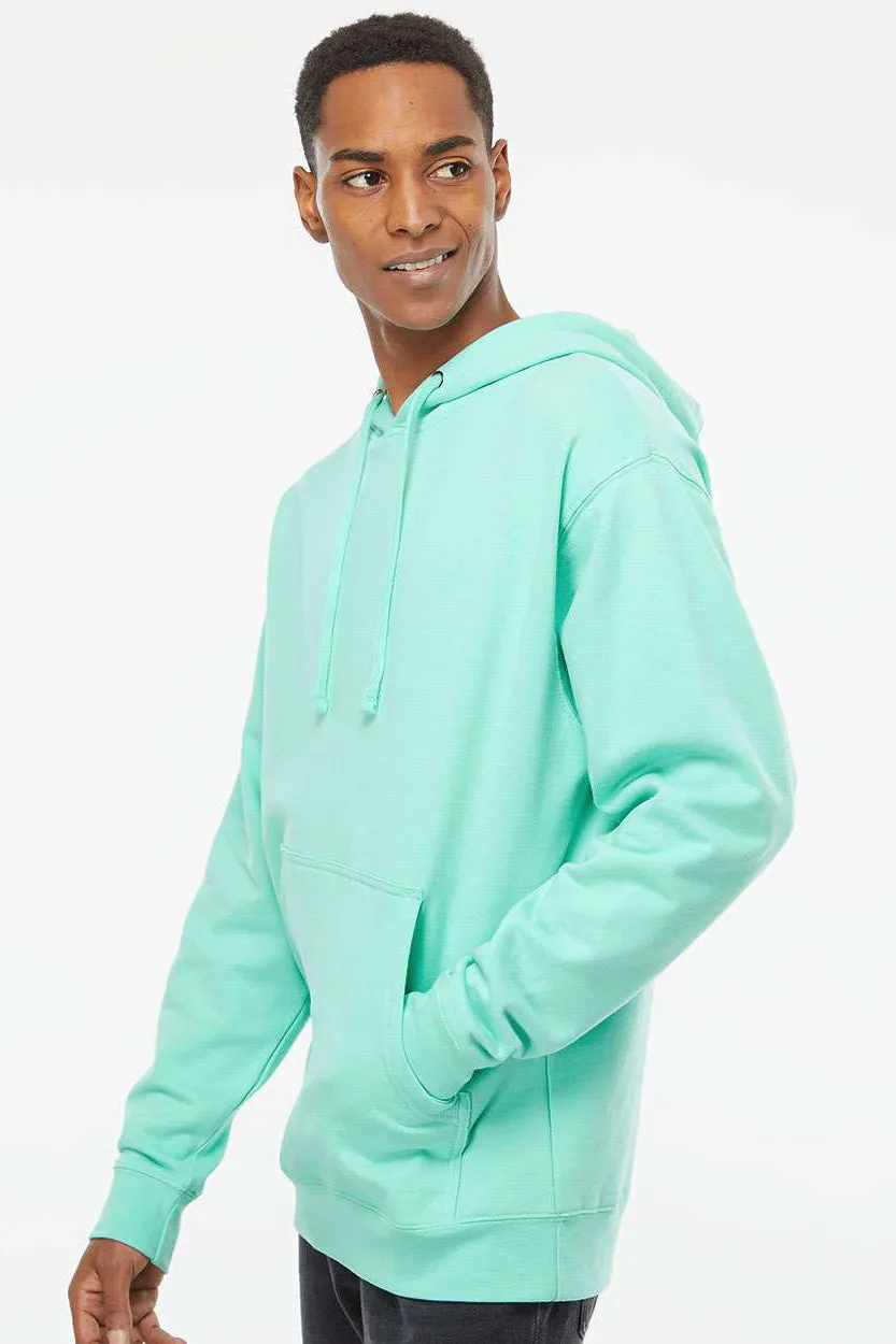 Independent Trading Company Mens Hooded Sweatshirt Hoodie w/ Pouch Pocket - Mint Green