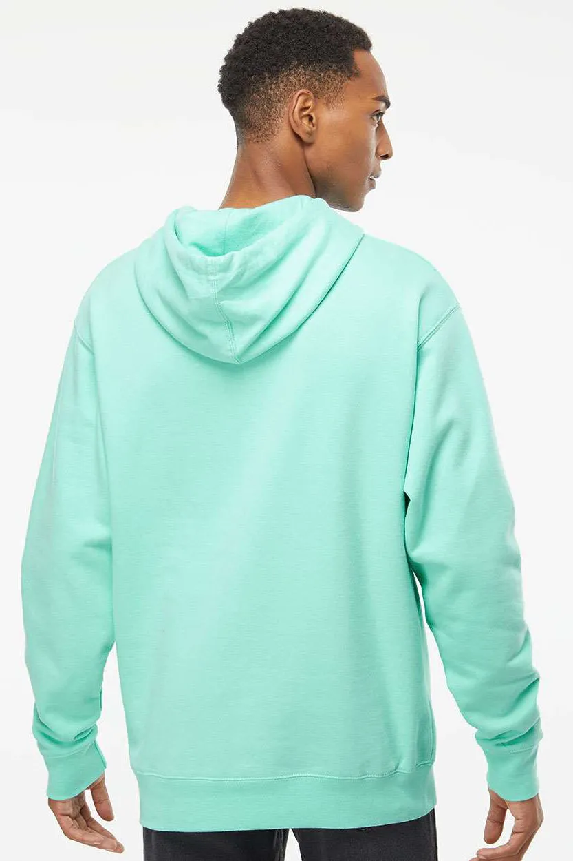 Independent Trading Company Mens Hooded Sweatshirt Hoodie w/ Pouch Pocket - Mint Green
