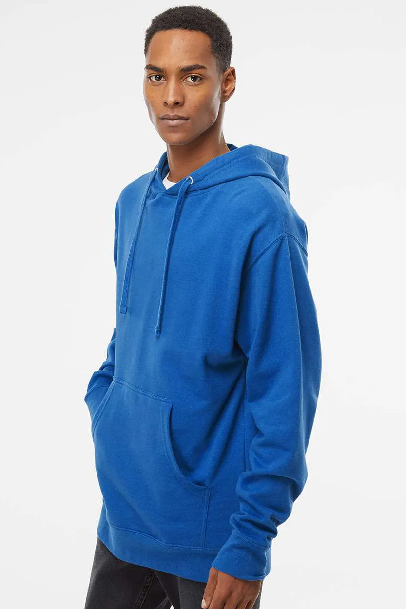 Independent Trading Company Mens Hooded Sweatshirt Hoodie w/ Pouch Pocket - Royal Blue