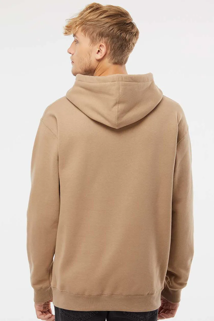 Independent Trading Company Mens Hooded Sweatshirt Hoodie w/ Pouch Pocket - Sandstone Brown