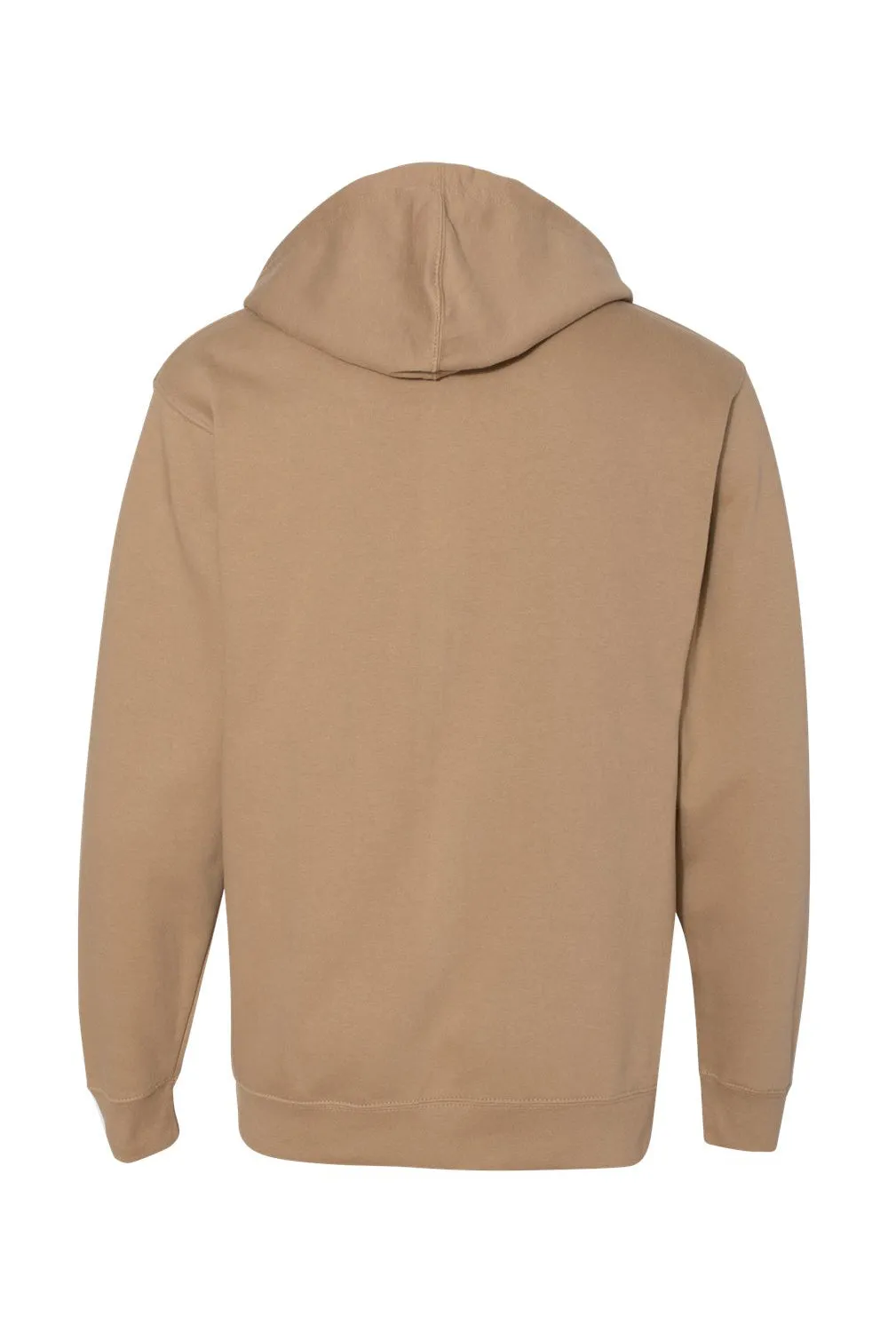 Independent Trading Company Mens Hooded Sweatshirt Hoodie w/ Pouch Pocket - Sandstone Brown