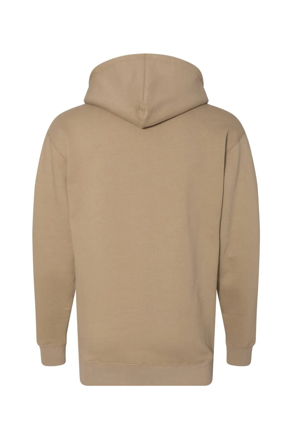 Independent Trading Company Mens Hooded Sweatshirt Hoodie w/ Pouch Pocket - Sandstone Brown