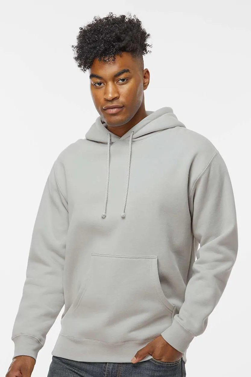 Independent Trading Company Mens Hooded Sweatshirt Hoodie w/ Pouch Pocket - Smoke Grey