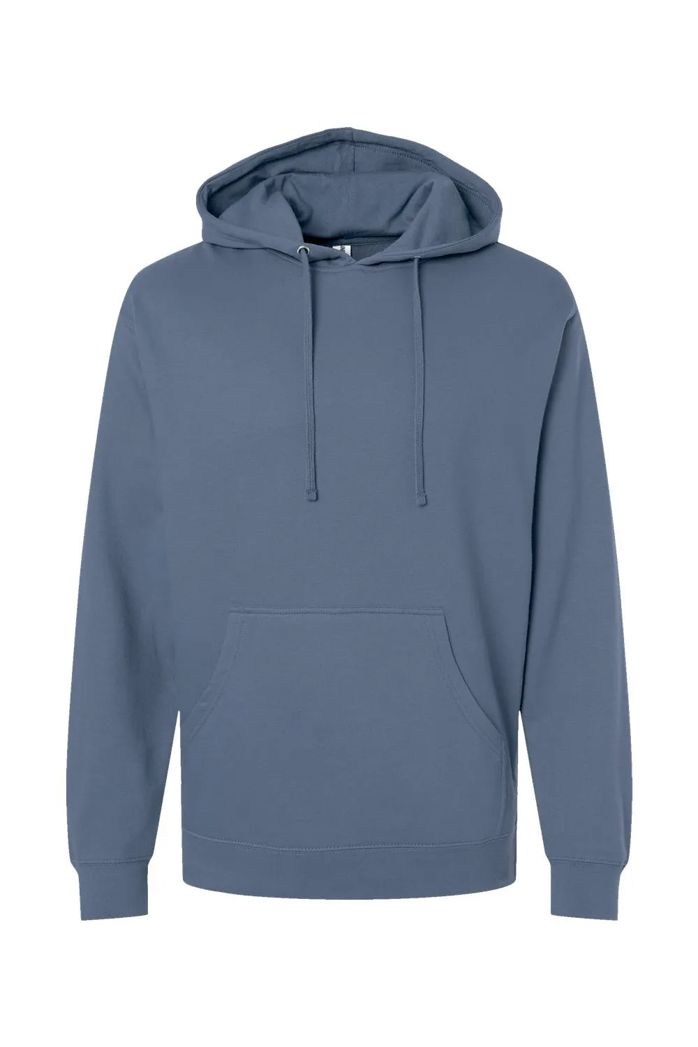 Independent Trading Company Mens Hooded Sweatshirt Hoodie w/ Pouch Pocket - Storm Blue