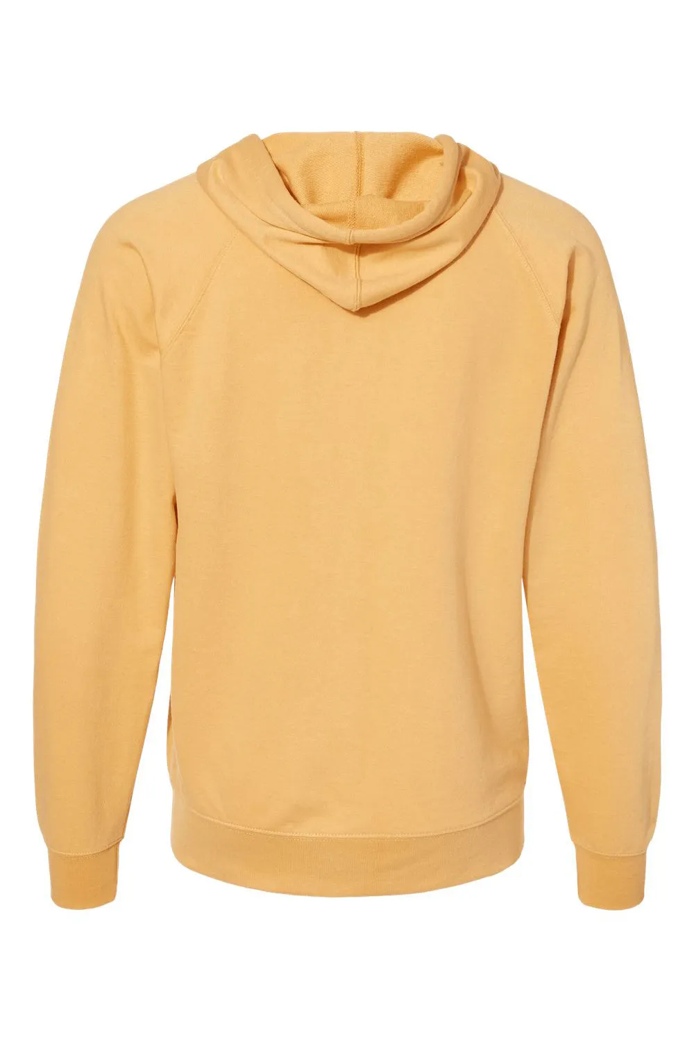 Independent Trading Company Mens Icon Loopback Terry Full Zip Hooded Sweatshirt Hoodie w/ Pockets - Harvest Gold