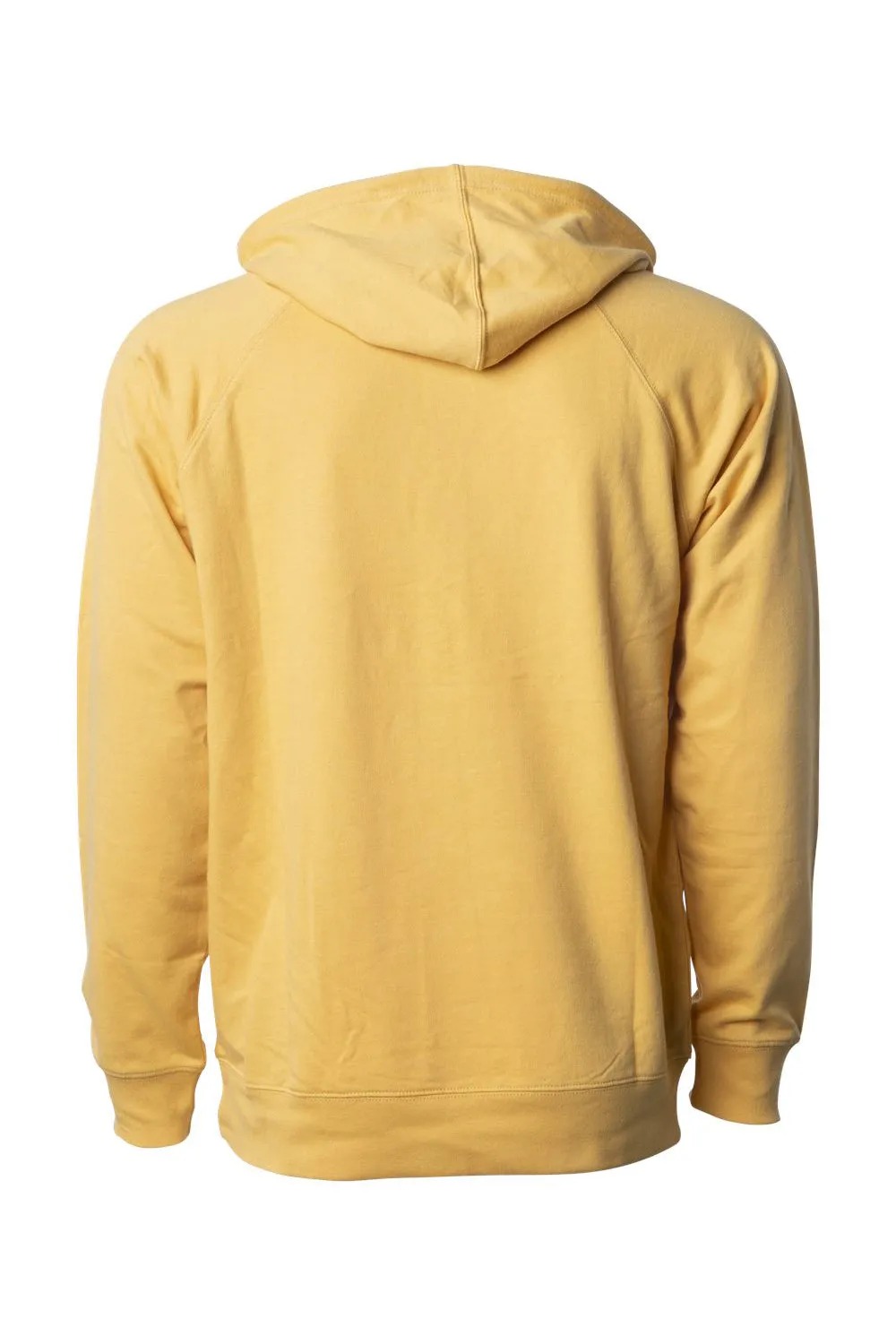Independent Trading Company Mens Icon Loopback Terry Hooded Sweatshirt Hoodie w/ Pouch Pocket - Harvest Gold