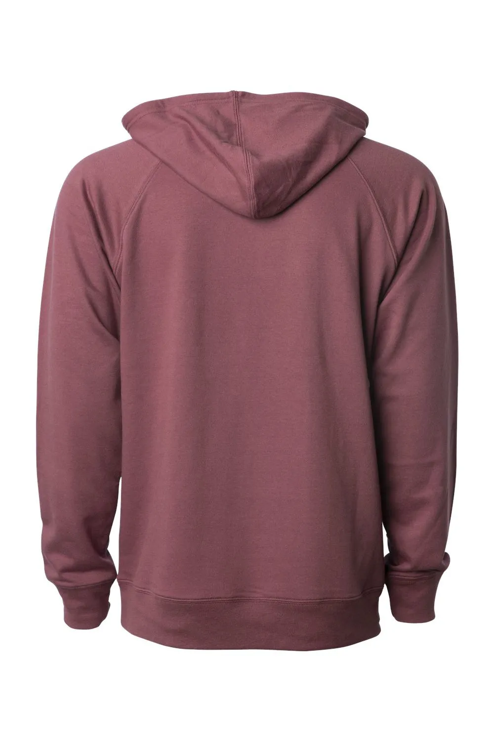 Independent Trading Company Mens Icon Loopback Terry Hooded Sweatshirt Hoodie w/ Pouch Pocket - Port