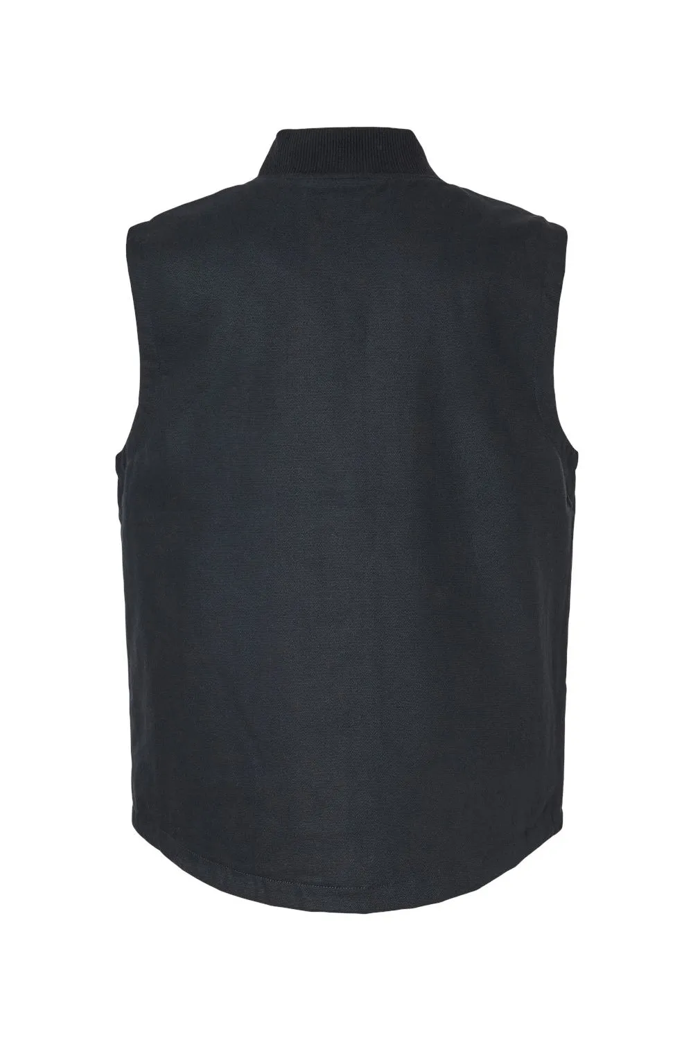 Independent Trading Company Mens Insulated Canvas Full Zip Vest - Black