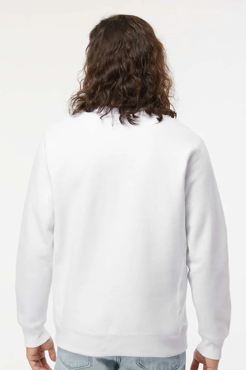 Independent Trading Company Mens Legend Crewneck Sweatshirt - White