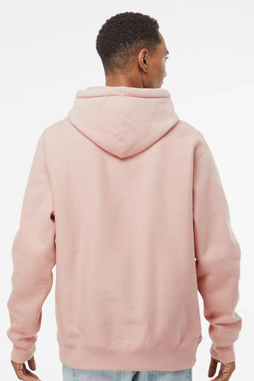 Independent Trading Company Mens Legend Hooded Sweatshirt Hoodie w/ Pouch Pocket - Dusty Pink