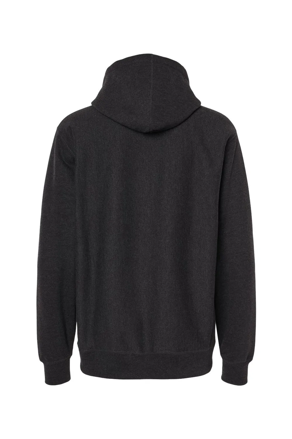 Independent Trading Company Mens Legend Hooded Sweatshirt Hoodie w/ Pouch Pocket - Heather Charcoal Grey
