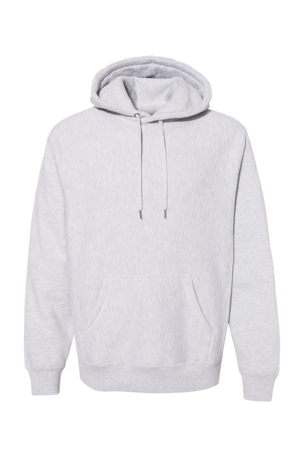 Independent Trading Company Mens Legend Hooded Sweatshirt Hoodie w/ Pouch Pocket - Heather Grey