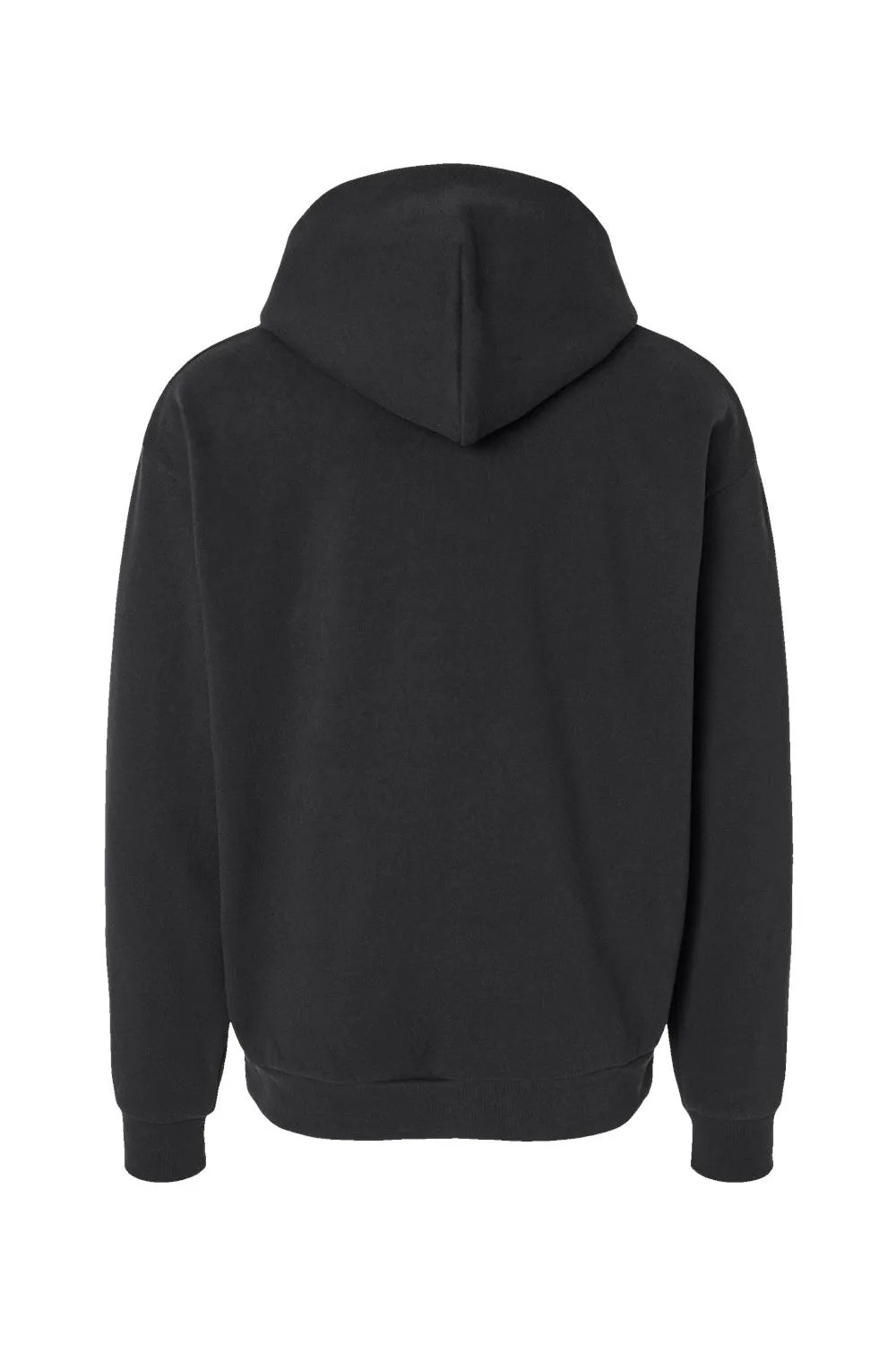 Independent Trading Company Mens Mainstreet Hooded Sweatshirt Hoodie w/ Pouch Pocket - Black