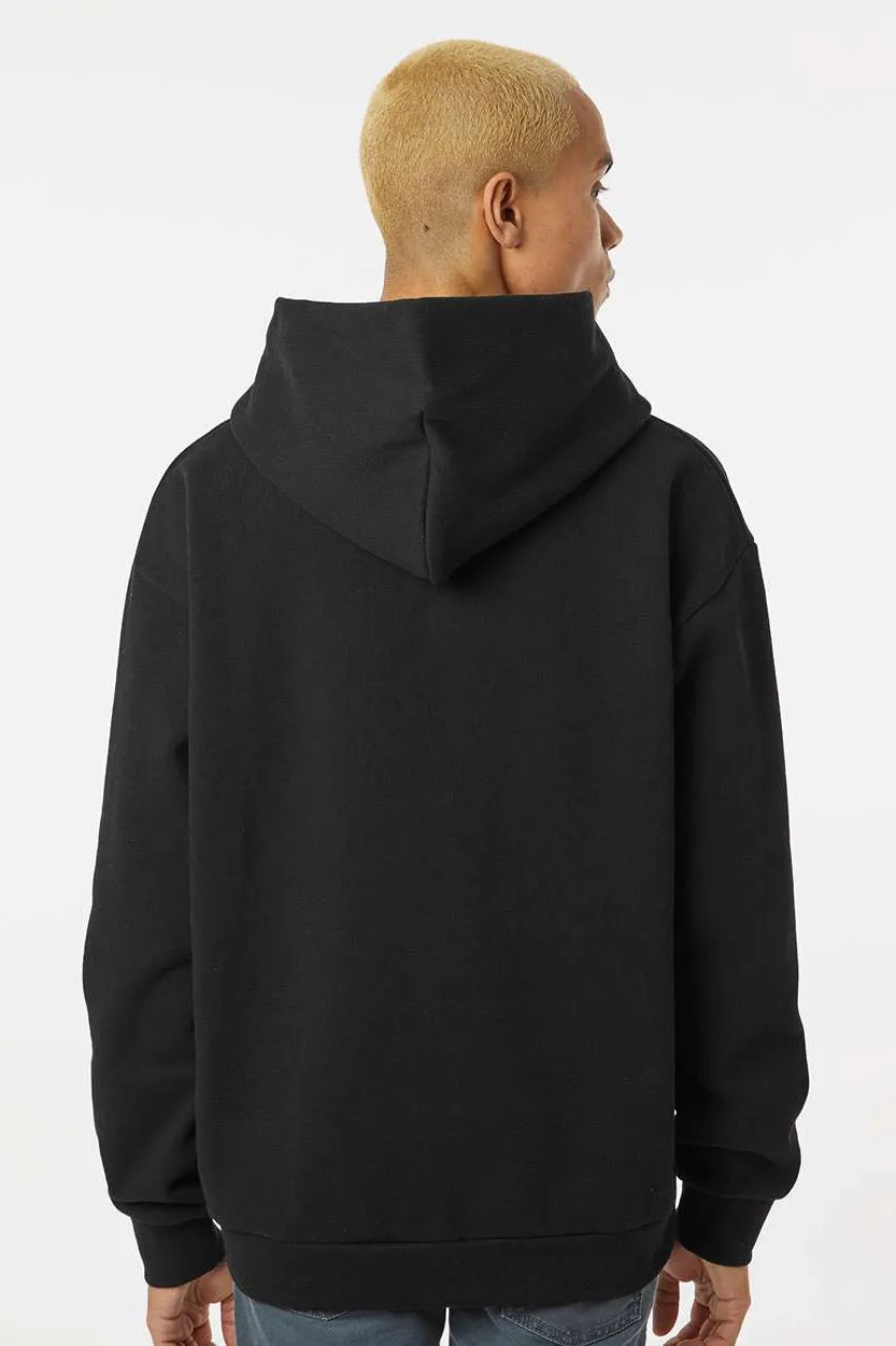 Independent Trading Company Mens Mainstreet Hooded Sweatshirt Hoodie w/ Pouch Pocket - Black