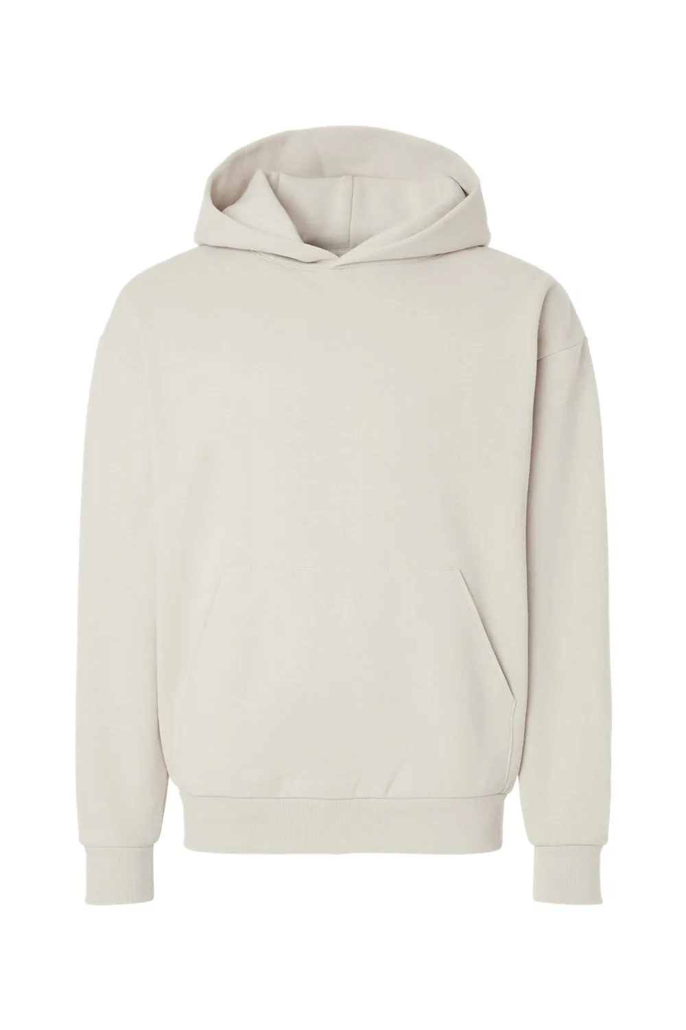 Independent Trading Company Mens Mainstreet Hooded Sweatshirt Hoodie w/ Pouch Pocket - Ivory