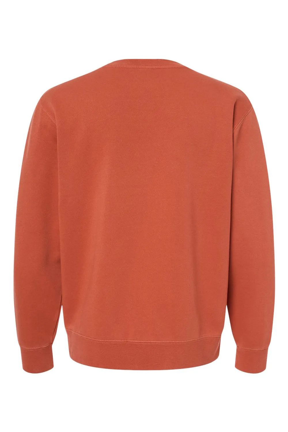 Independent Trading Company Mens Pigment Dyed Crewneck Sweatshirt - Amber