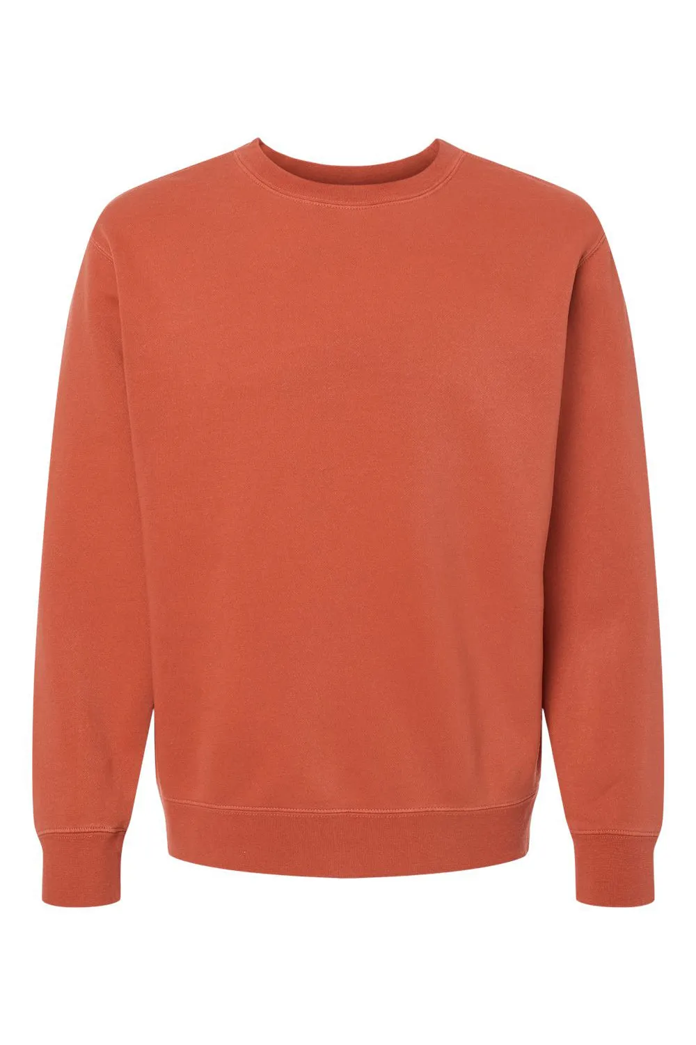 Independent Trading Company Mens Pigment Dyed Crewneck Sweatshirt - Amber