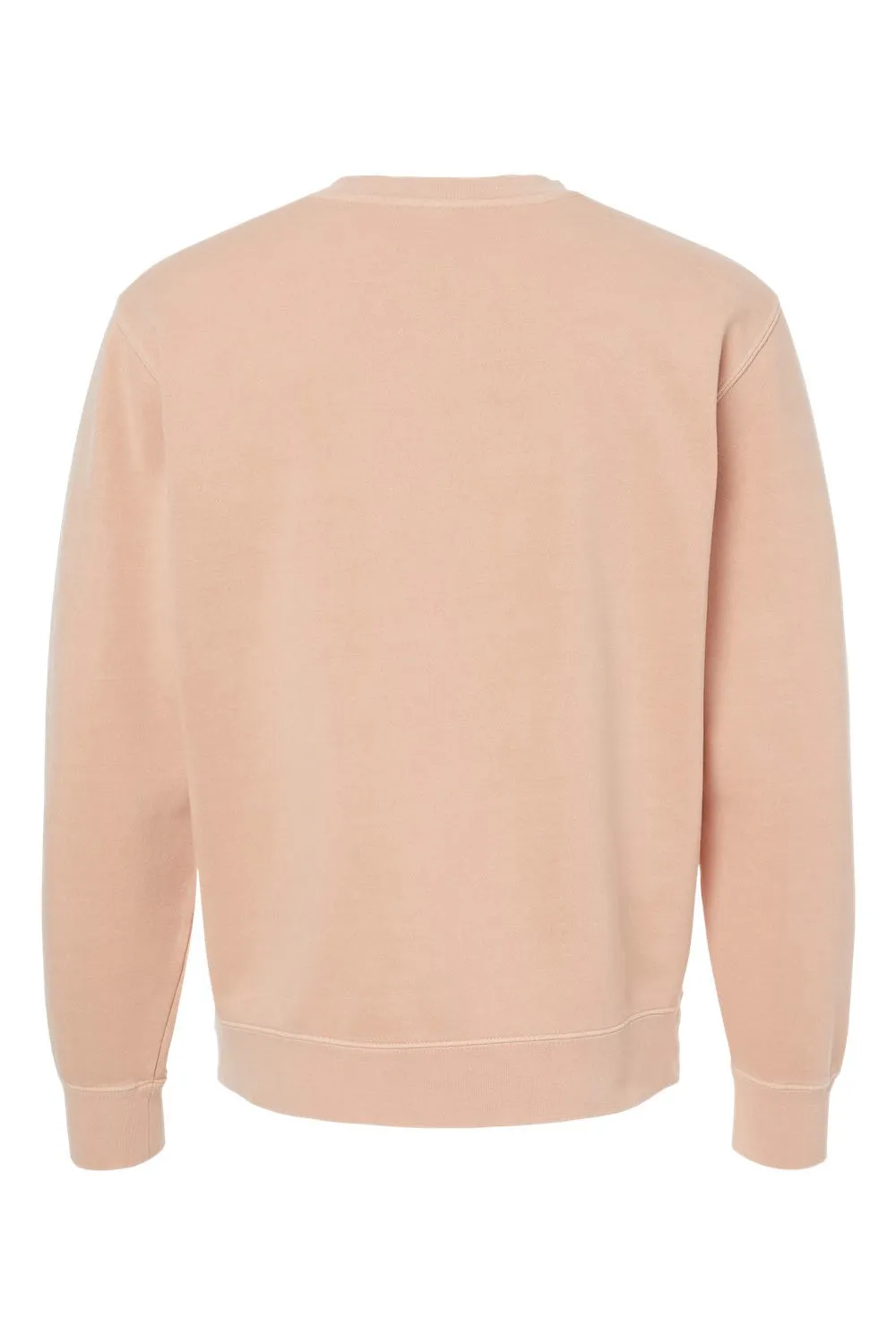 Independent Trading Company Mens Pigment Dyed Crewneck Sweatshirt - Dusty Pink