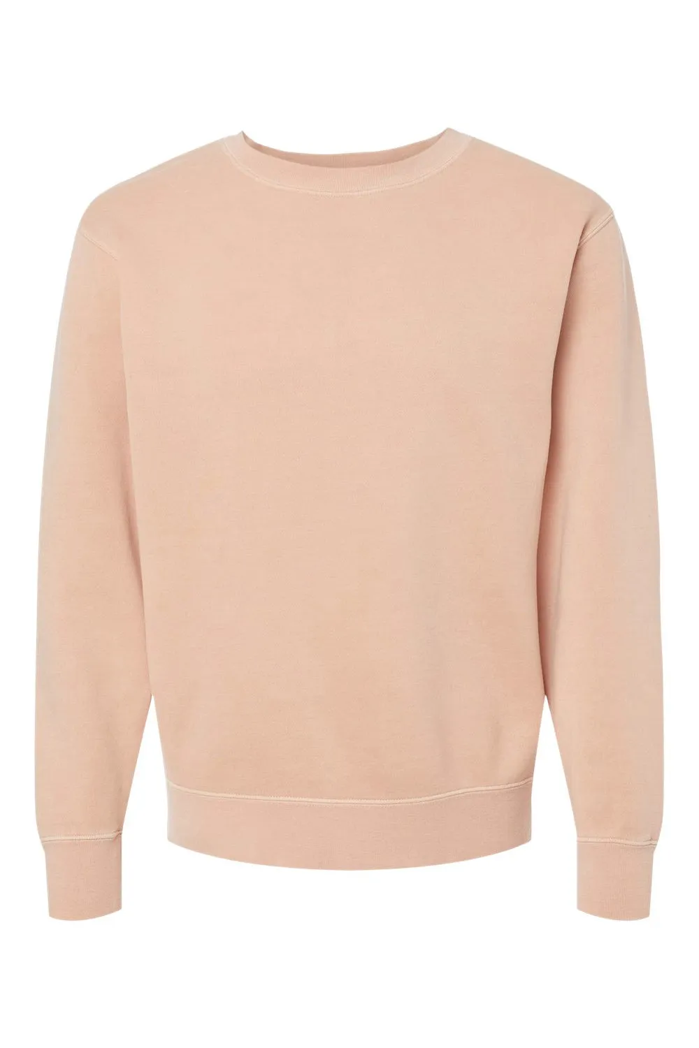 Independent Trading Company Mens Pigment Dyed Crewneck Sweatshirt - Dusty Pink