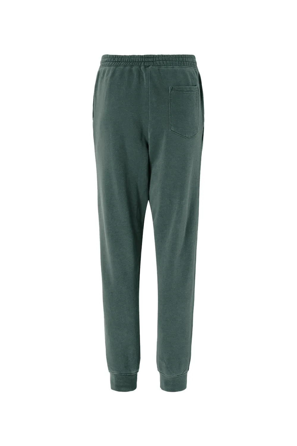 Independent Trading Company Mens Pigment Dyed Fleece Sweatpants w/ Pockets - Alpine Green