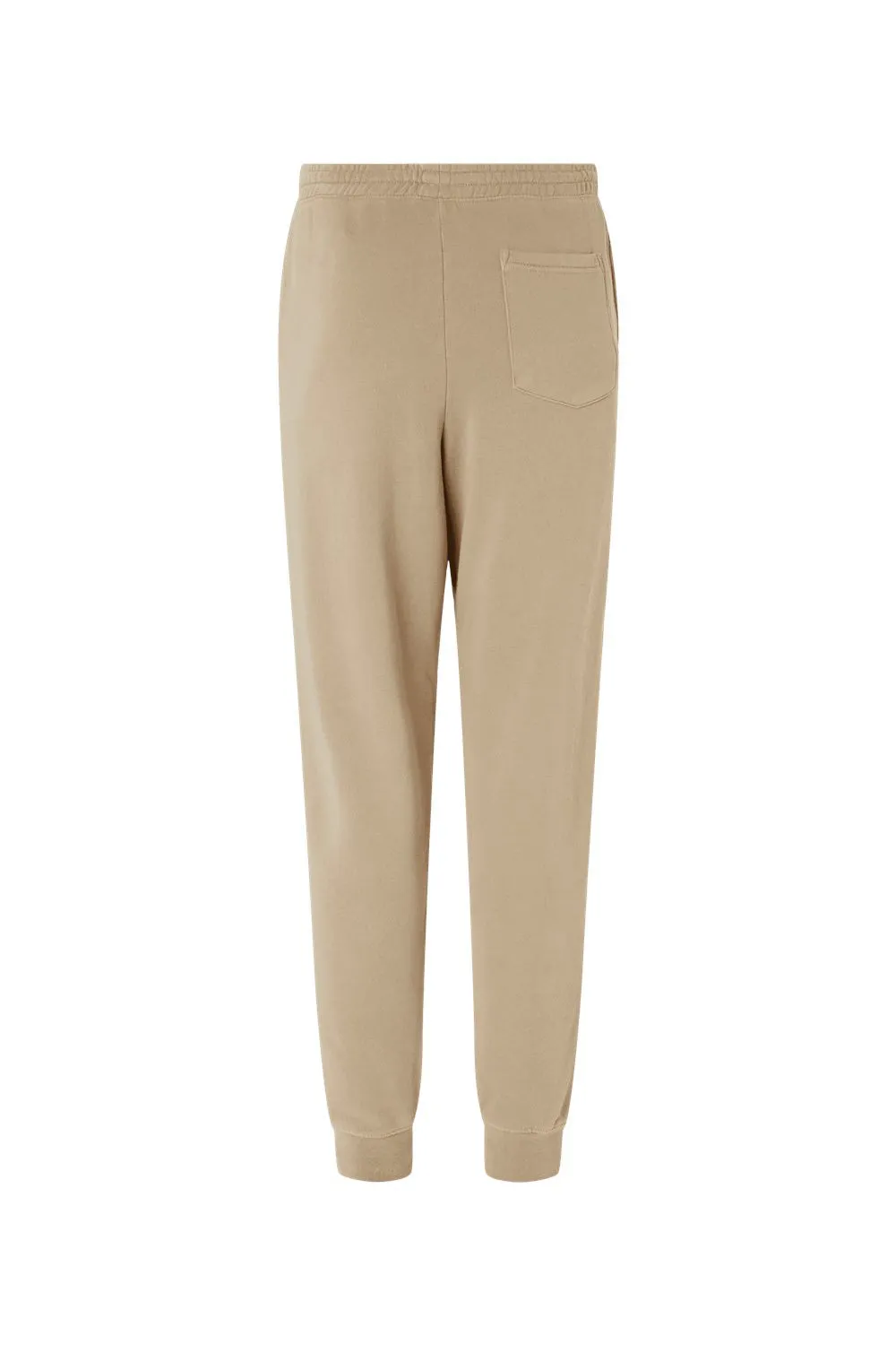 Independent Trading Company Mens Pigment Dyed Fleece Sweatpants w/ Pockets - Sandstone Brown