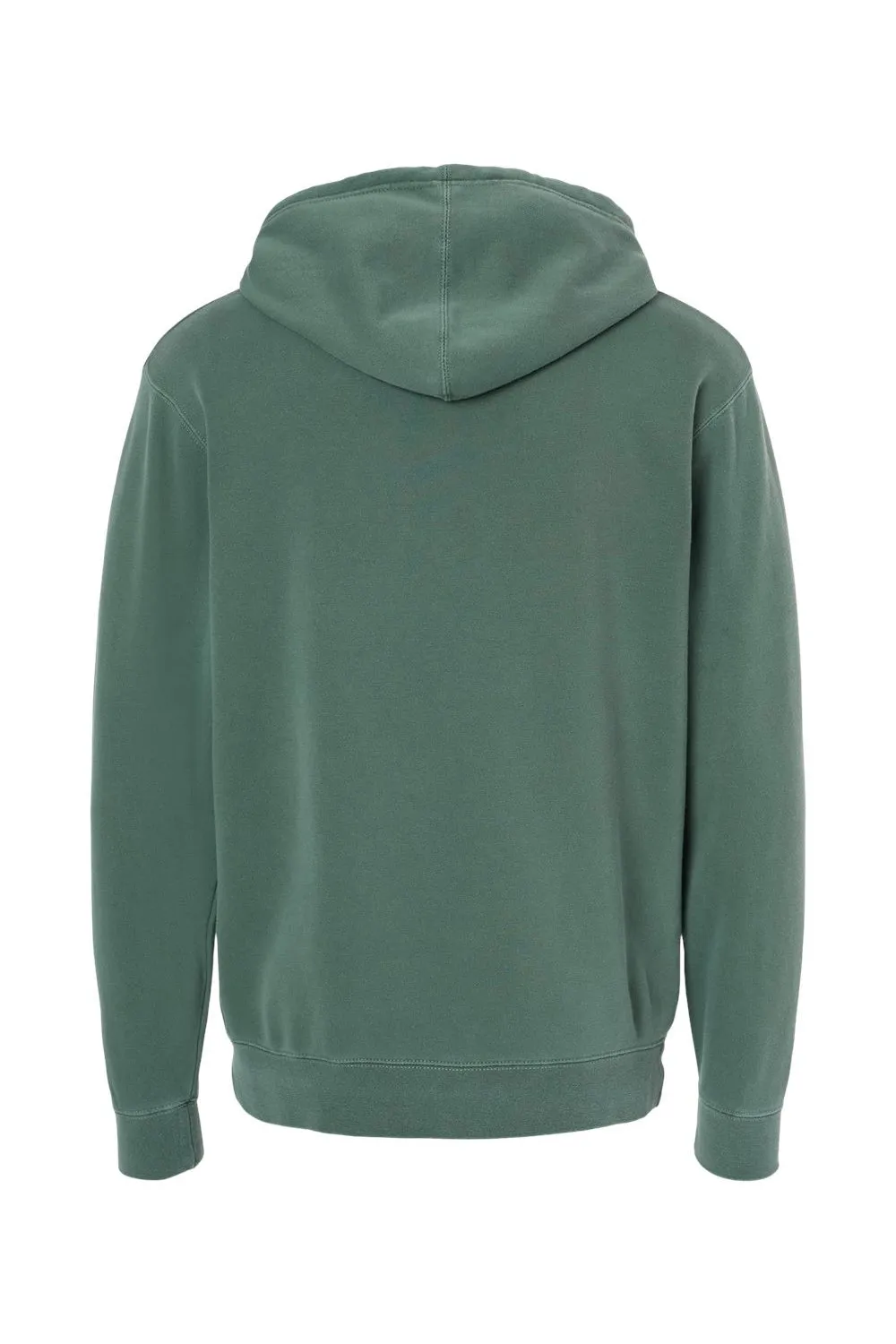 Independent Trading Company Mens Pigment Dyed Hooded Sweatshirt Hoodie w/ Pouch Pocket - Alpine Green