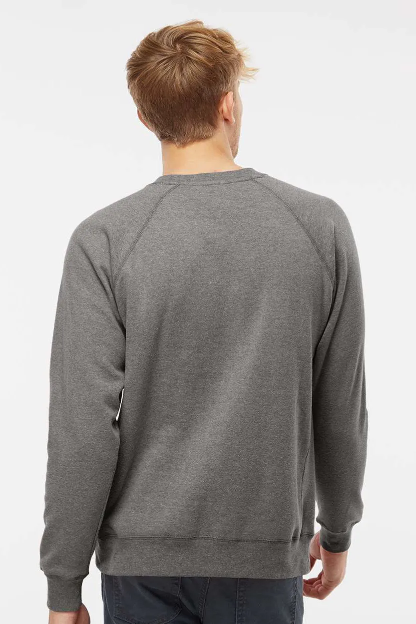 Independent Trading Company Mens Special Blend Crewneck Raglan Sweatshirt - Nickel Grey