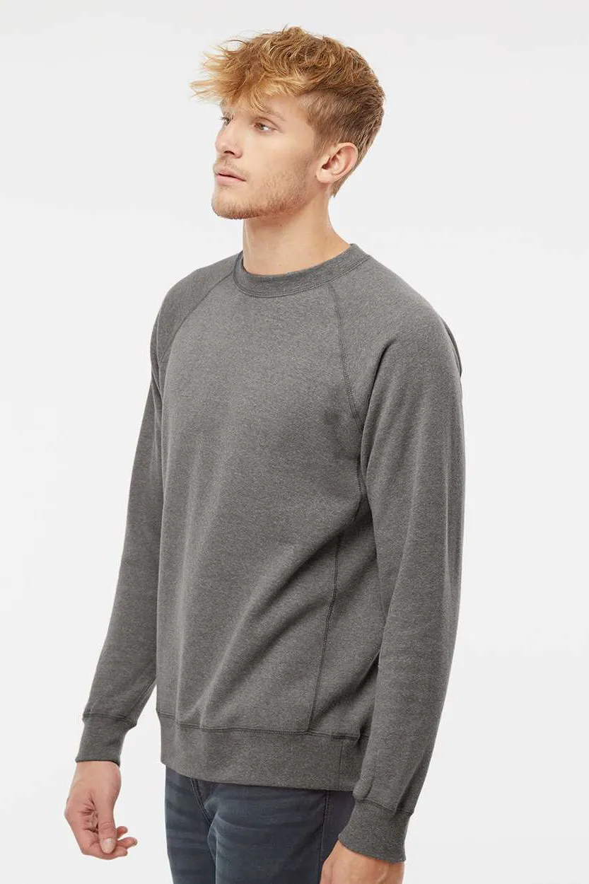 Independent Trading Company Mens Special Blend Crewneck Raglan Sweatshirt - Nickel Grey
